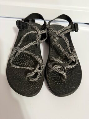 CHACO Updraft EcoTread ZX/2 Gray Wave Toe Loop Sandals Size 9